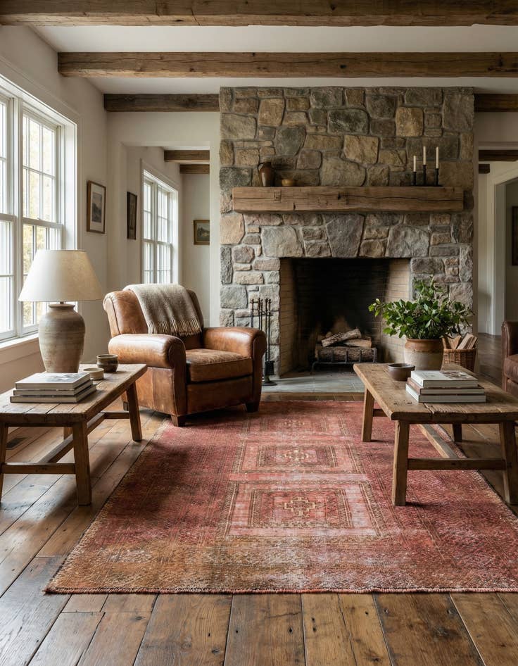 Detail image of  3' 6 x 6' 2  Hand Knotted Ultra Vintage Persian Wool Rug