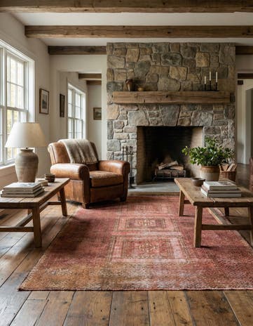 3' 6 x 6' 2 Hand Knotted Ultra Vintage Persian Wool Rug