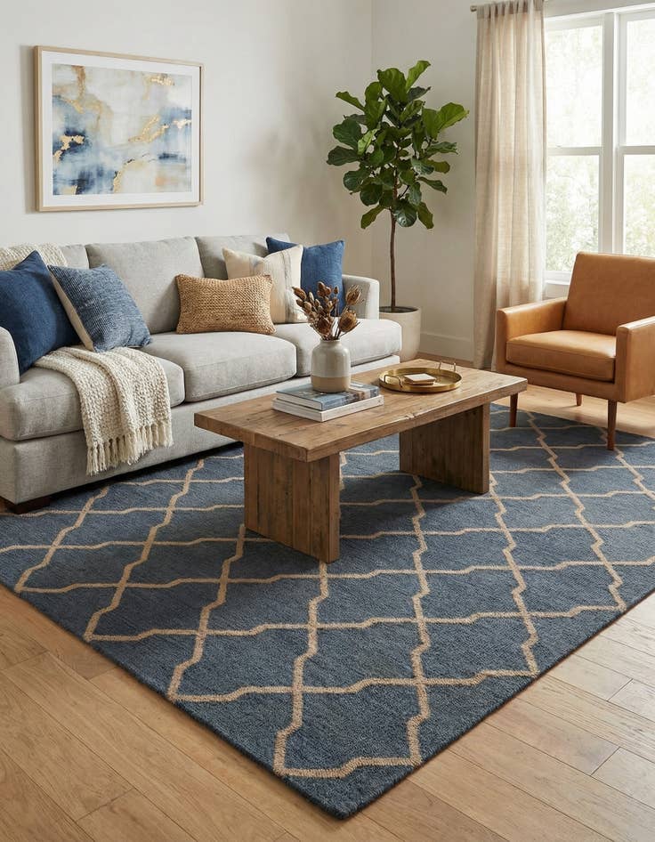 Detail image of 5' x 8' Luna Wool Rug