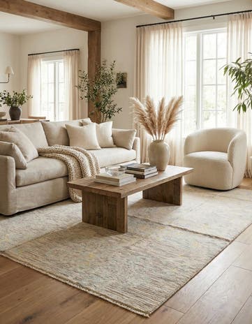 5' 7 x 8' 4 Hand Knotted Darya Wool Rug