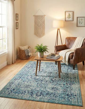 4' x 6' Washable Fleur Rug