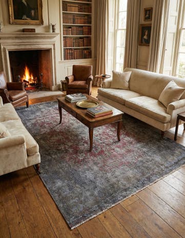 6' 2 x 9' 1 Vintage Royal Wool Rug