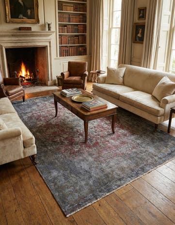 6' 2 x 9' 1 Vintage Royal Wool Rug