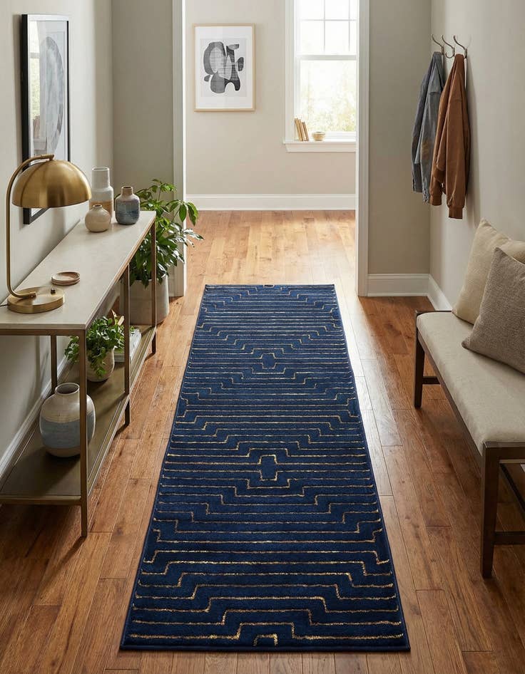 Detail image of 2' x 6' Vogue Geo Runner Rug