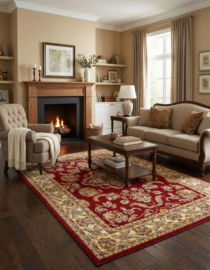 Detail image of  6' 1 x 9' Aditi Rug