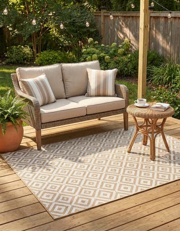 4' x 6' Easy-Clean Jill Zarin Costa Rica Indoor / Outdoor Rug