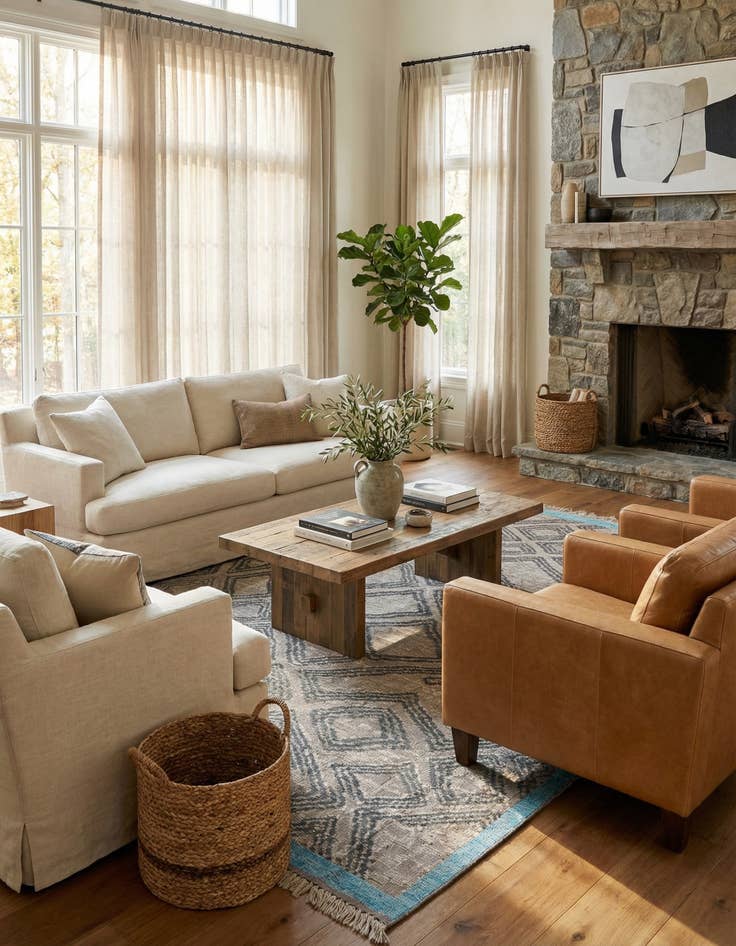 Detail image of 8' x 10' 6  Hand Knotted Oushak Wool Rug