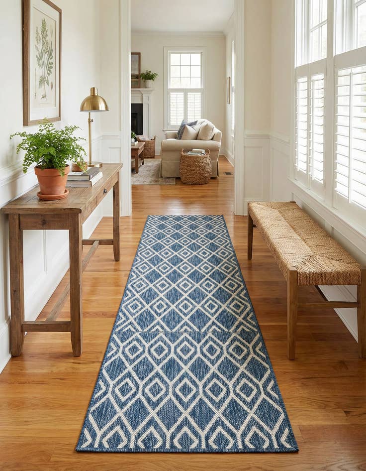 Detail image of 2' x 8'  Washable Jill Zarin Turks and Caicos Indoor / Outdoor Runner Rug