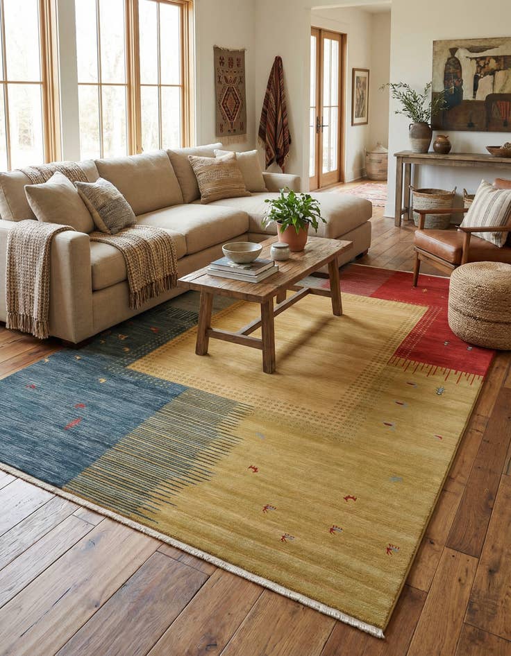 Detail image of 10' 6 x 16' 5 Kashkuli Gabbeh Rug