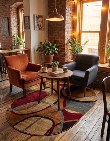 Cafe Oval Rug