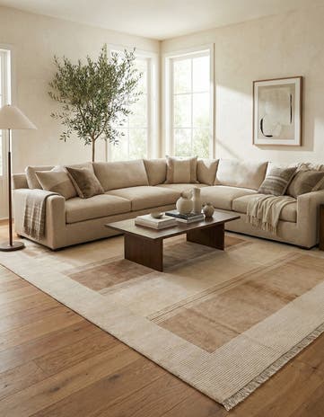 7' 9 x 9' 10 Hand Knotted Darya Wool Rug