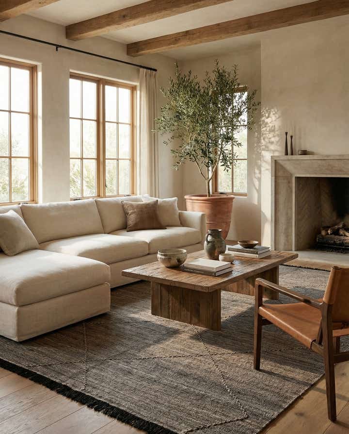 7' x 9' 8 Hand Knotted Moroccan Wool Rug