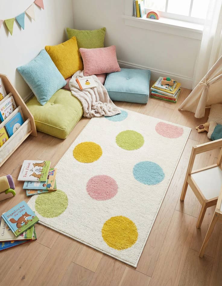 Detail image of  2' 2 x 3' Whimsy Kids Rug