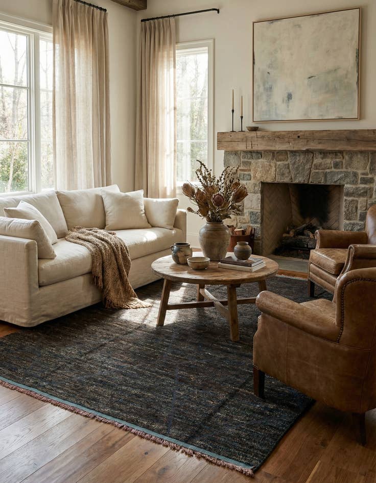 Detail image of 7' 7 x 10' 3  Hand Knotted Moroccan Wool Rug