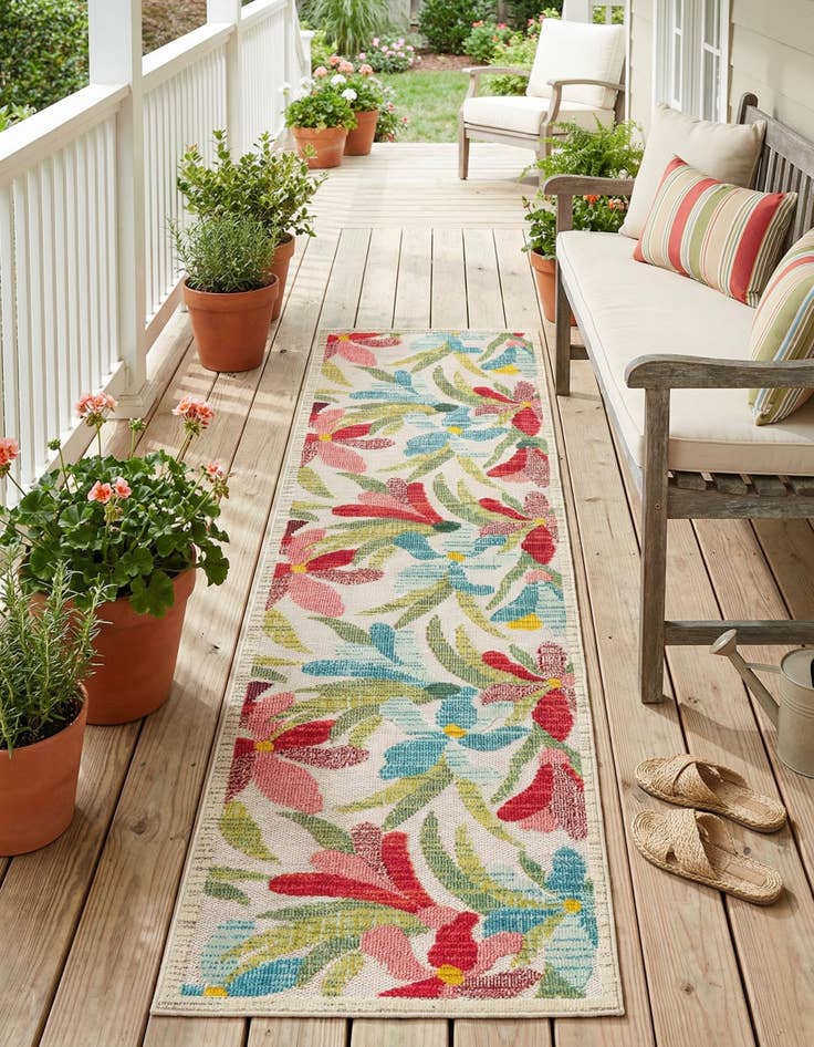 Detail image of 2' 7 x 10' Easy-Clean Casablanca Indoor / Outdoor Runner Rug
