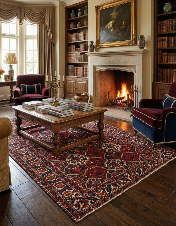 Detail image of 5' 3 x 7' 3 Bachtiar Rug