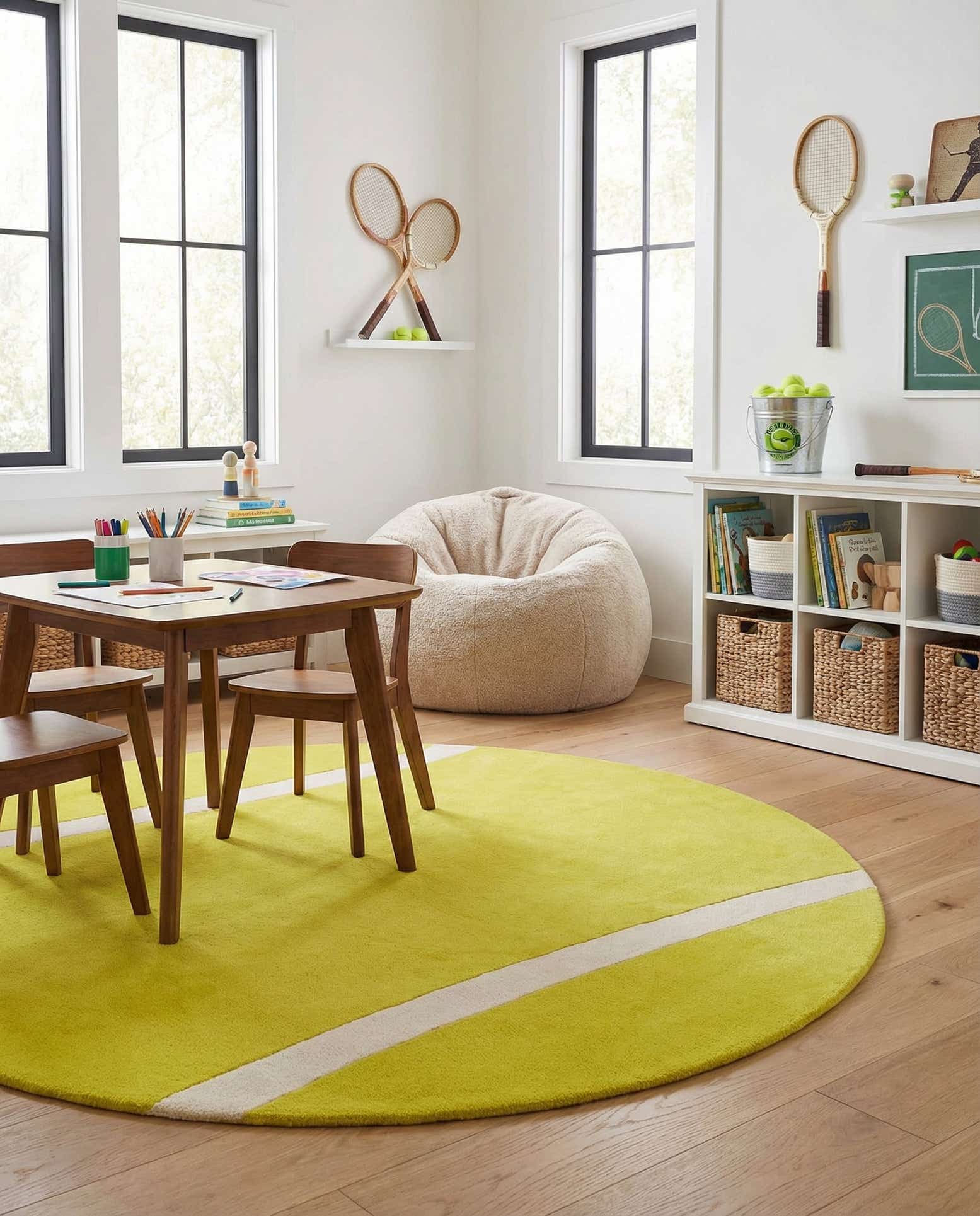 7' 10 x 7' 10 Playtime Kids Wool Freeform Rug