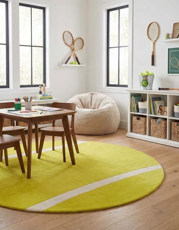 7' 10 x 7' 10 Playtime Kids Wool Freeform Rug