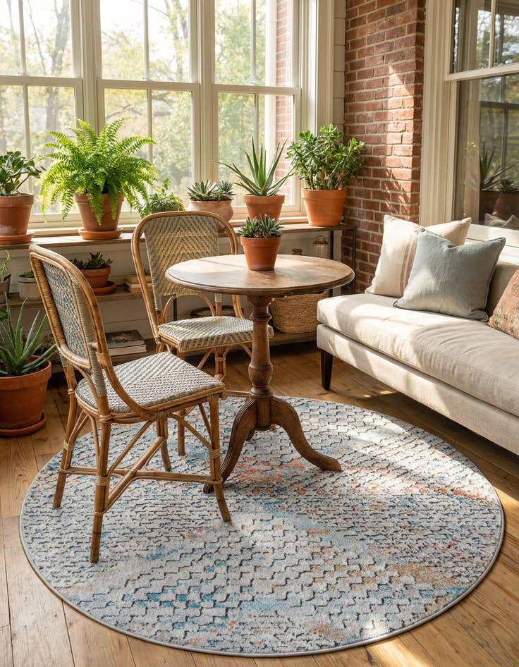 Detail image of 3' 3 x 3' 3 Leipzig Round Rug