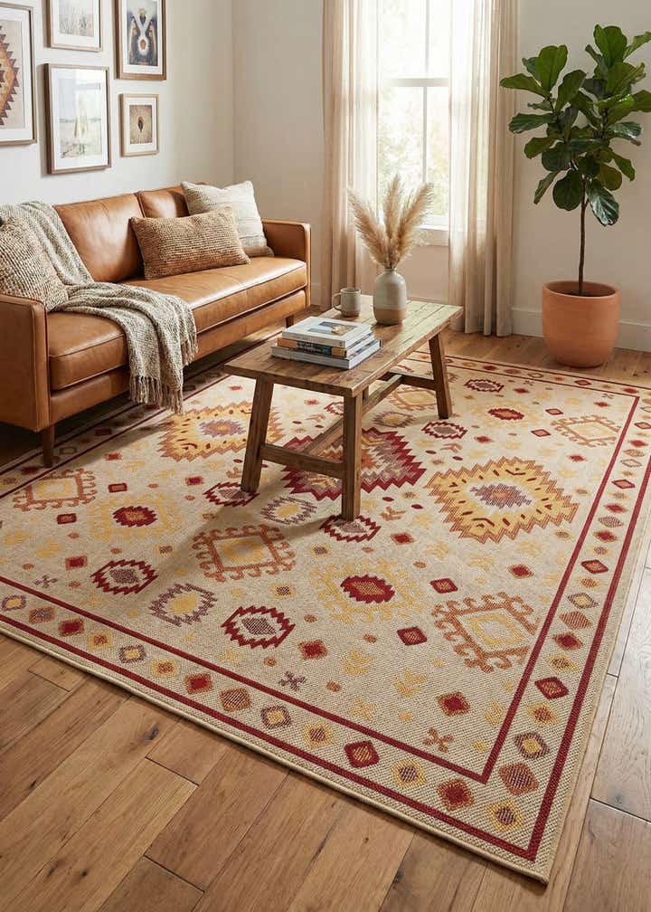 9' x 12' Easy-Clean Baja Indoor / Outdoor Rug