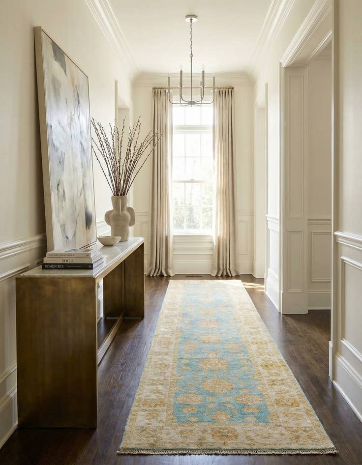 Detail image of 2' 6 x 14' 8 Kaizar Wool Runner Rug