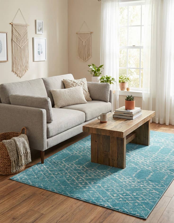 Detail image of 4' x 6' Paxon Trellis Rug