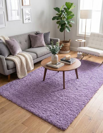7' x 10' Solid Shag Rug