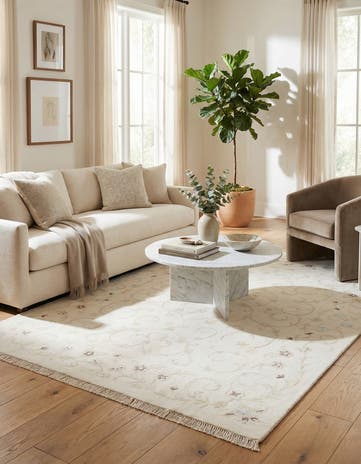 5' 7 x 7' 10 Hand Knotted Darya Wool Rug