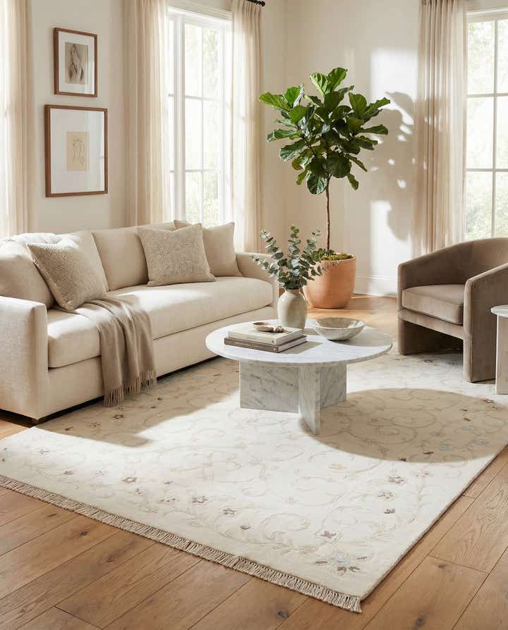 5' 7 x 7' 10 Hand Knotted Darya Wool Rug