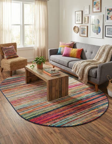 5' 3 x 8' Azalea Oval Rug