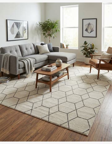 8' x 10' Trellis Frieze Rug