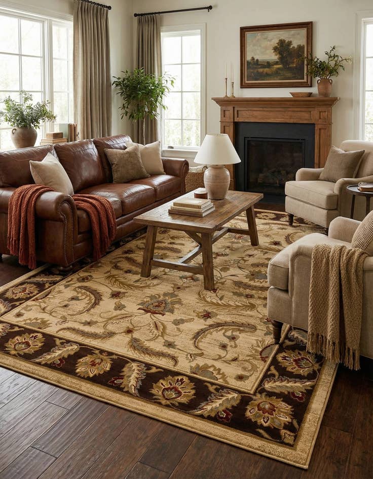 Detail image of 9' x 12' Classic Agra Rug