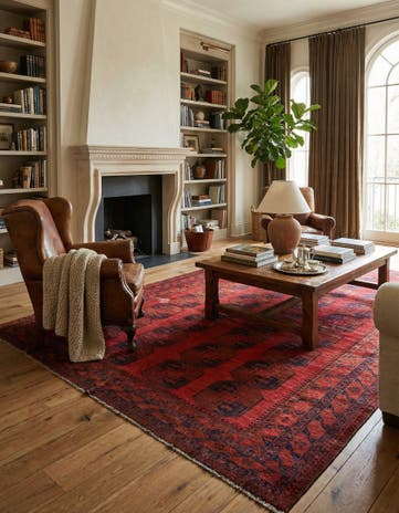 9' 10 x 12' 2 Afghan Wool Rug