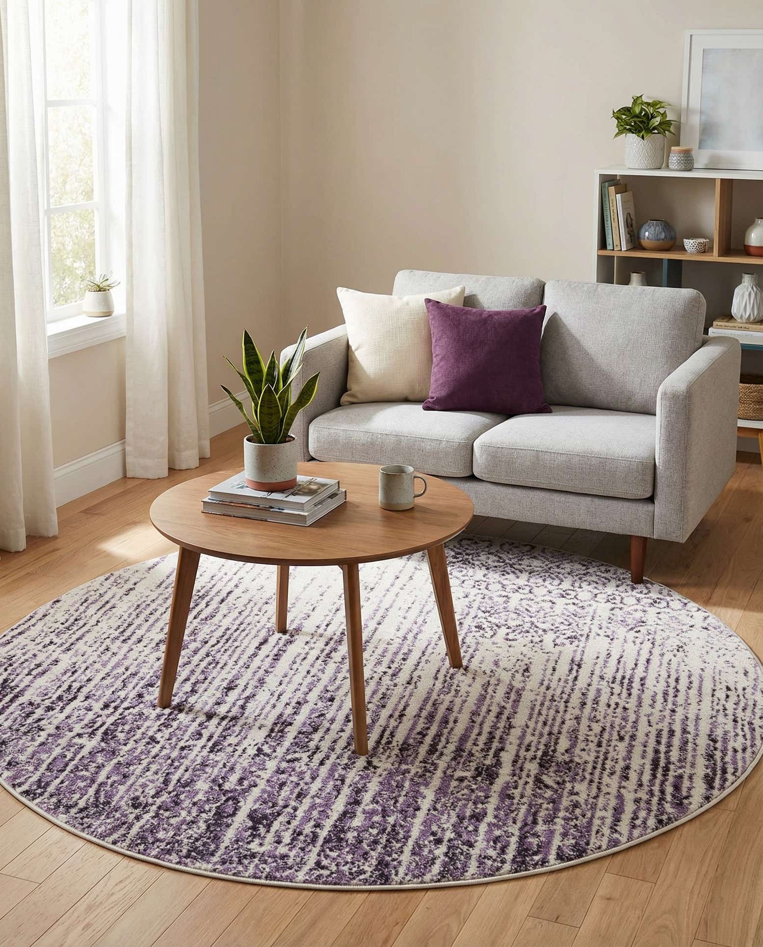4' x 4' Angelica Round Rug