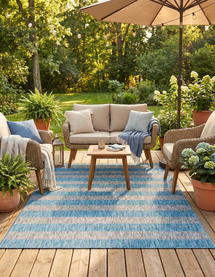 4' x 6' Easy-Clean Ribbon Indoor / Outdoor...