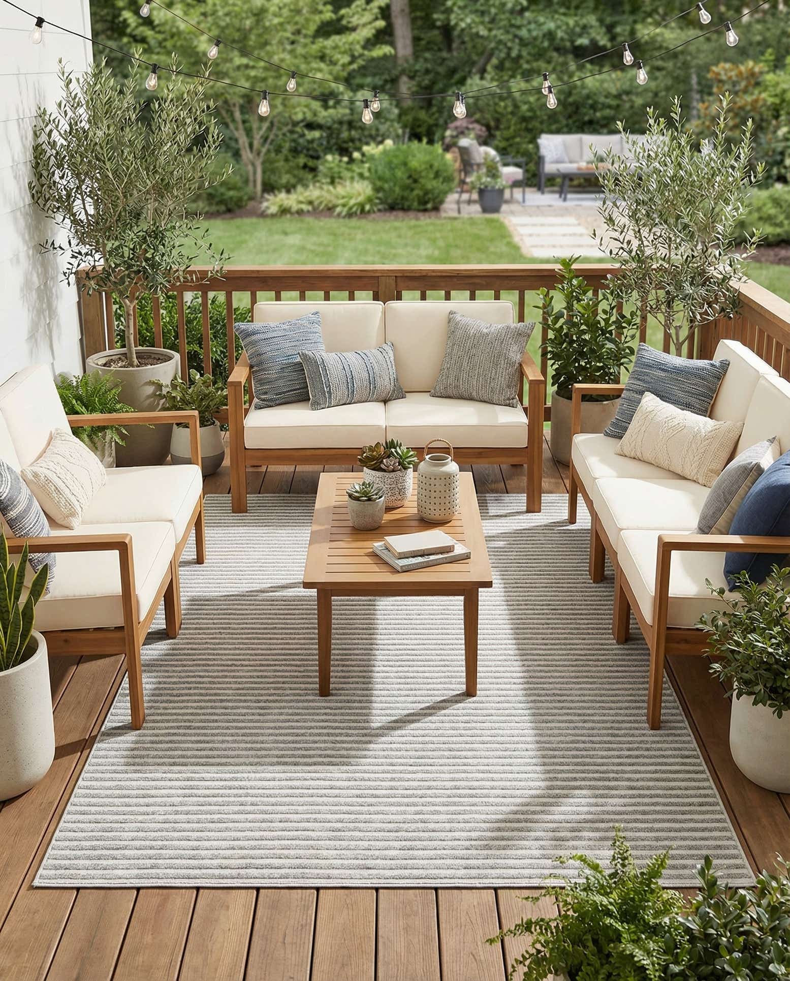 6' x 9' Easy-Clean Sabrina Soto Indoor / Outdoor Rug