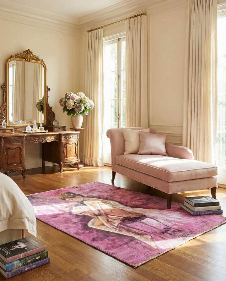 3' 9 x 5' 2 Hand Knotted Ultra Vintage Persian Wool Rug