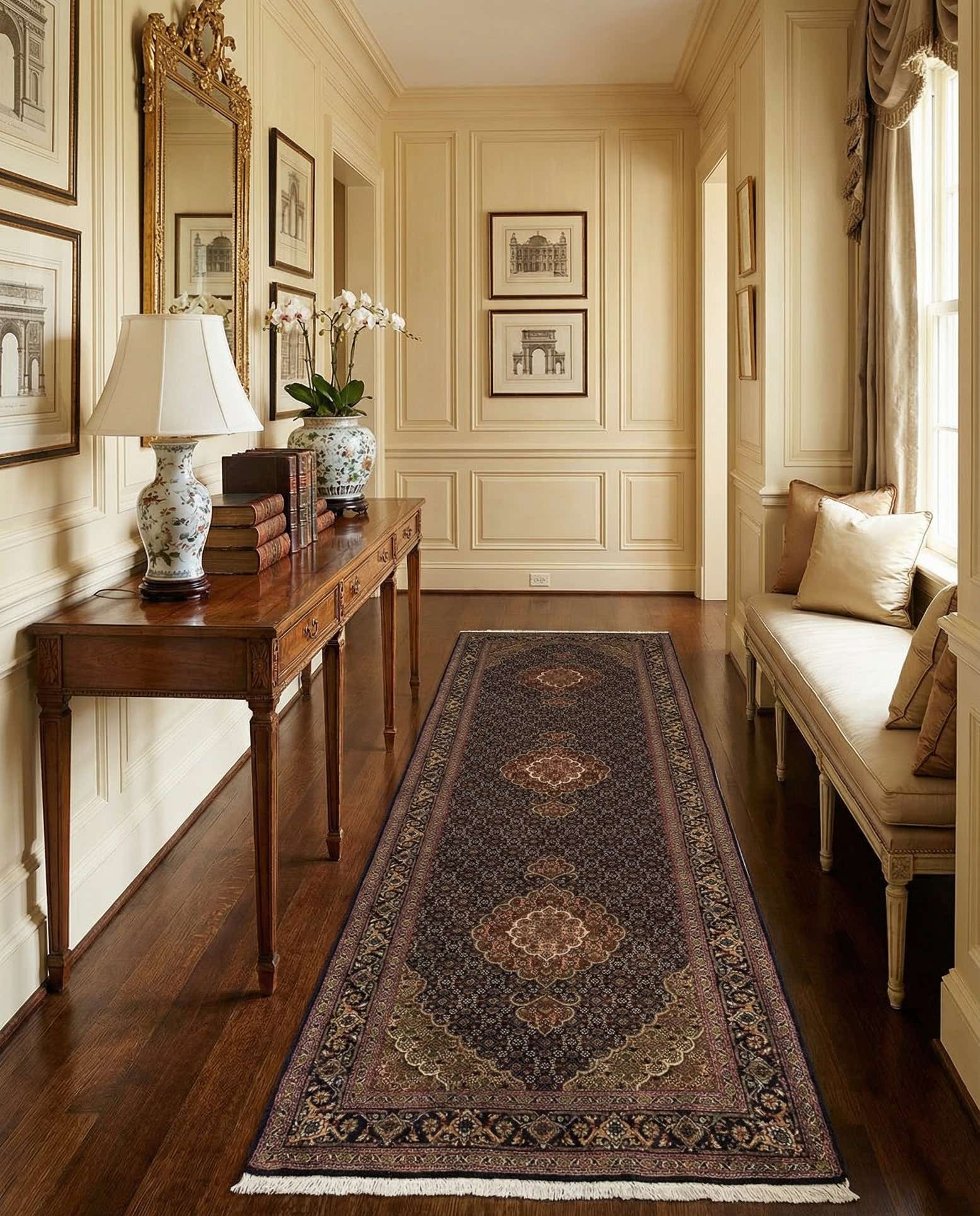 2' 9 x 10' 2 Tabriz Mahi Wool Runner Rug