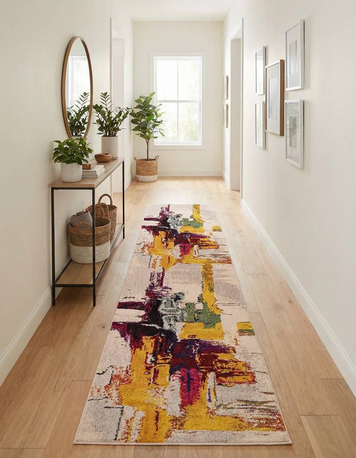 Detail image of 2' 7 x 10'  Washable Casablanca Runner Rug