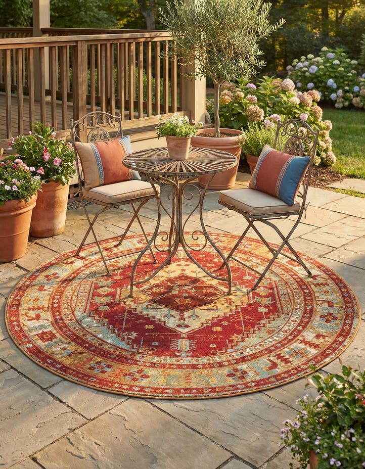 6' x 6' Easy-Clean Traditional Indoor / Ou...