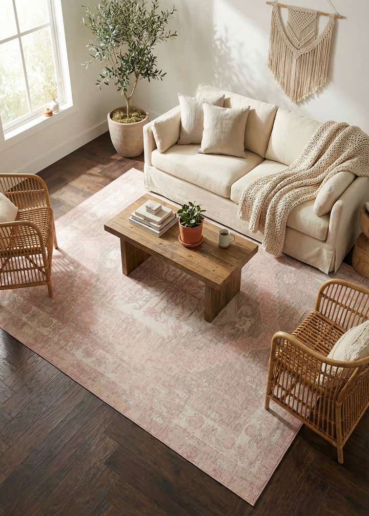 9' x 12' Easy-Clean Traditional Indoor / Outdoor Rug