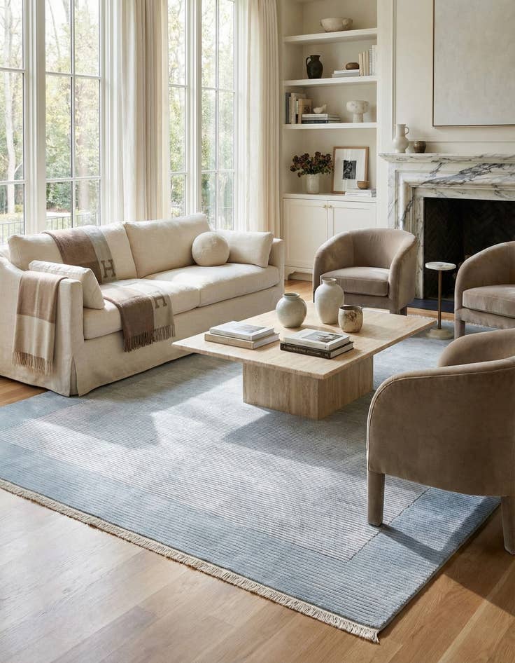 Detail image of 8' 2 x 11' 3  Hand Knotted Darya Wool Rug