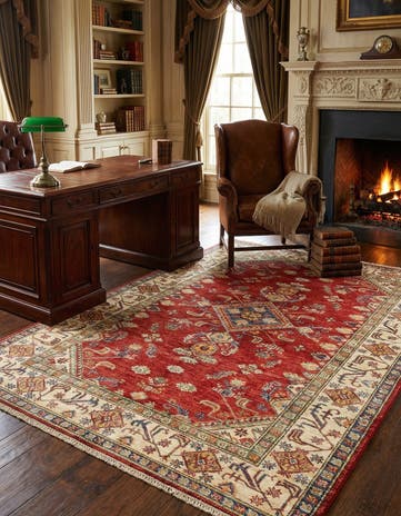 4' 9 x 6' 11 Kazak Wool Rug