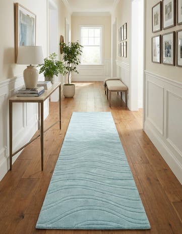 2' 7 x 9' 9 Hand Knotted Darya Wool Runner Rug