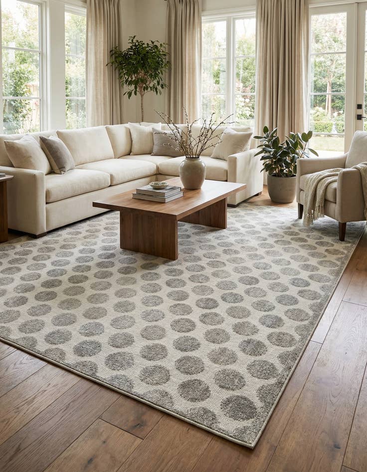 Detail image of 10' x 10'  Washable Sabrina Soto Indoor / Outdoor Square Rug