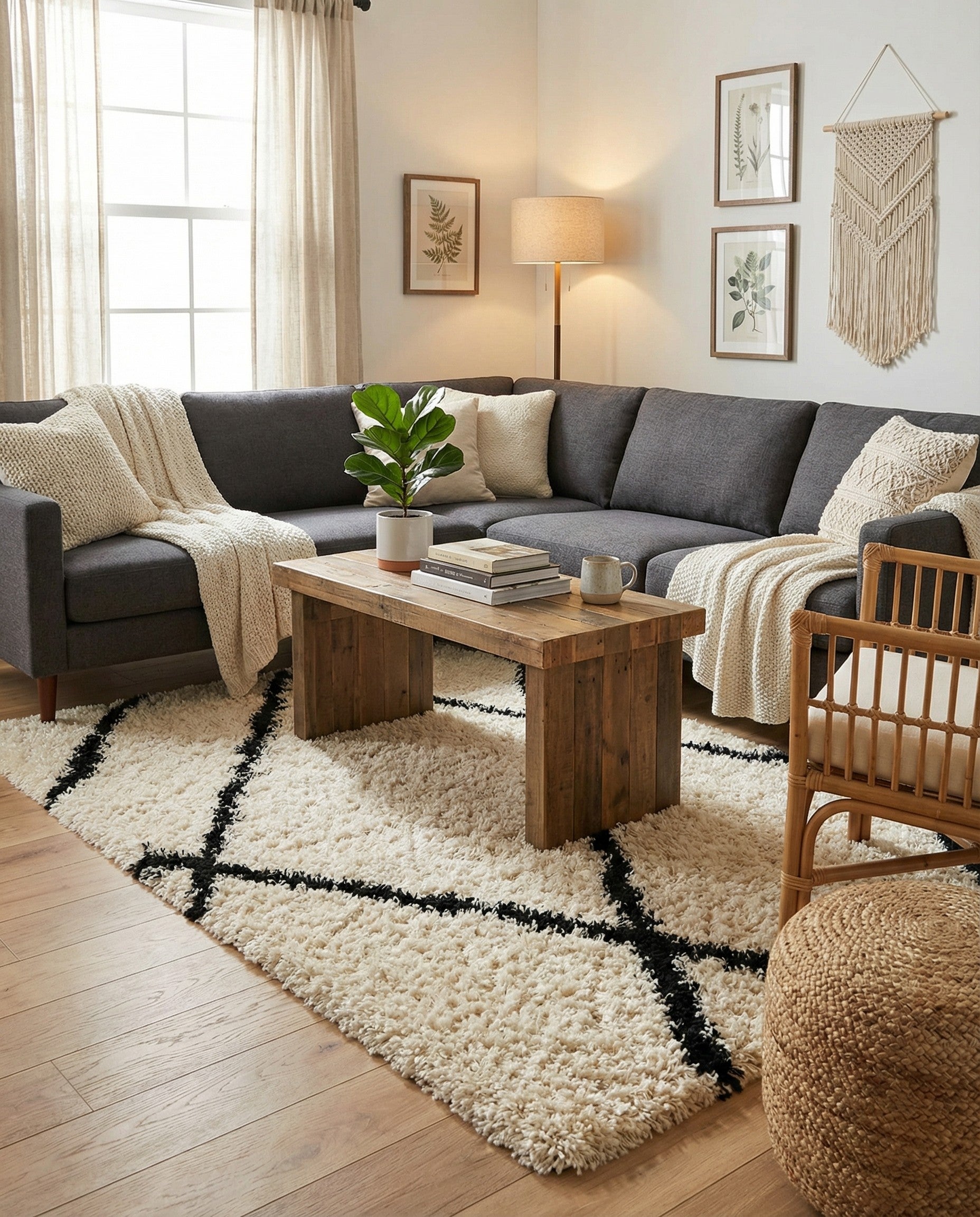  4' x 6' Infinity Shag Rug