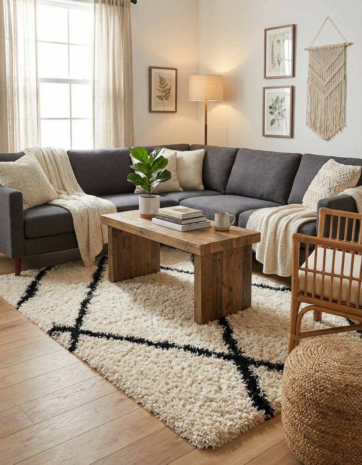 Detail image of  4' x 6' Infinity Shag Rug