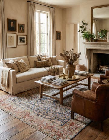 6' 7 x 9' 3 Hand Knotted Ultra Vintage Persian Wool Rug
