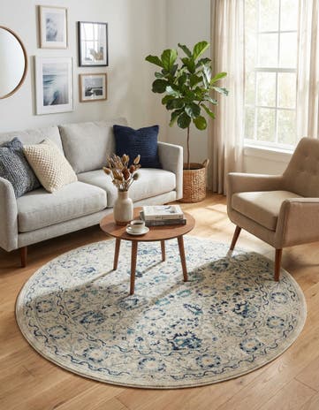 5' 3 x 5' 3 Dahlia Round Rug