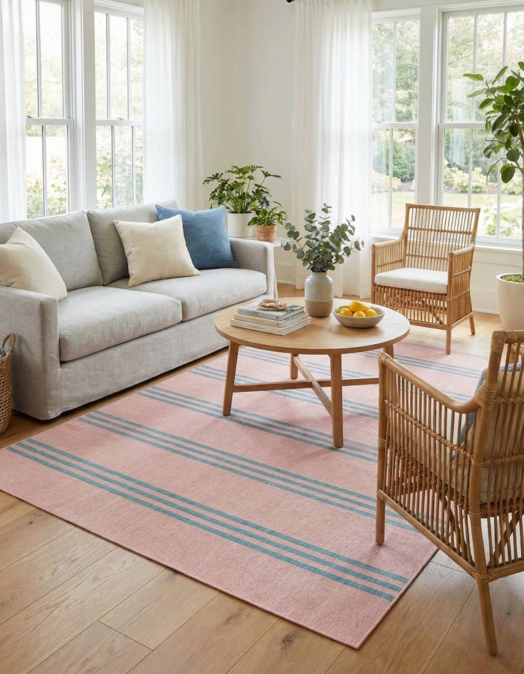 Detail image of 6' x 9' Easy-Clean Jill Zarin Anguilla Indoor / Outdoor Rug